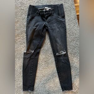 Isabel Maternity by Ingrid & Isabel Black Ripped Skinny Jeans